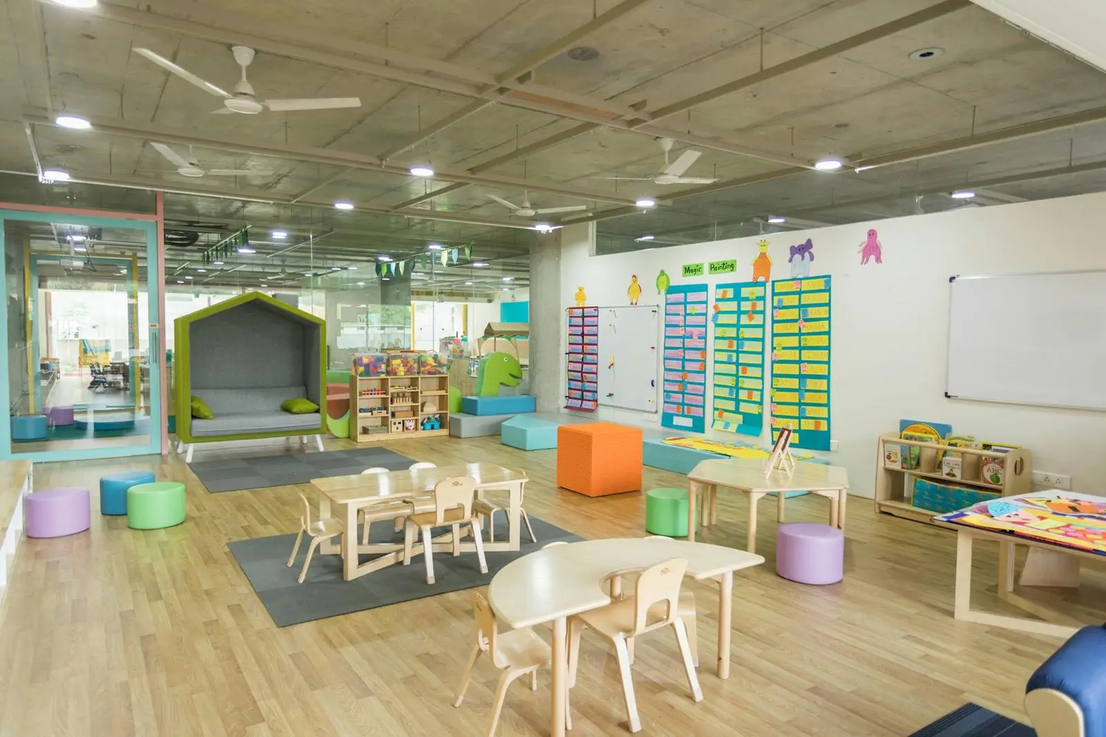 A bright learning room