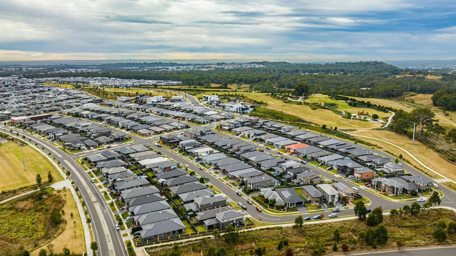New housing estate from above